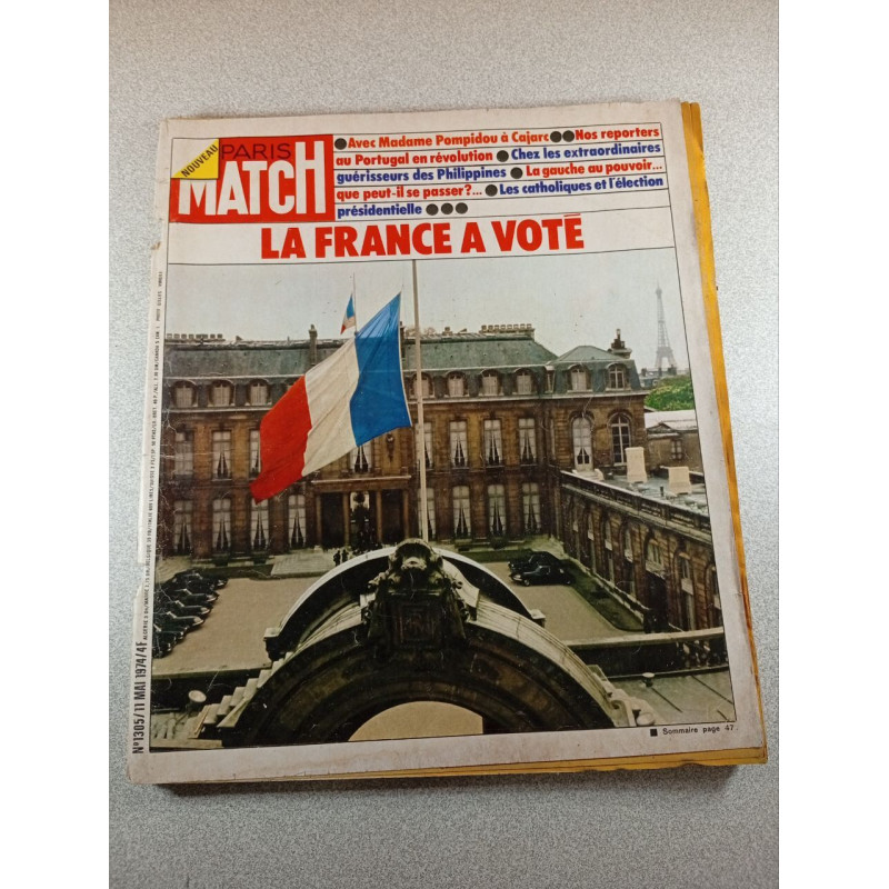 Paris Match n°1305 La France à vote