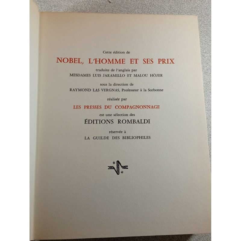 Nobel l'homme et ses prix