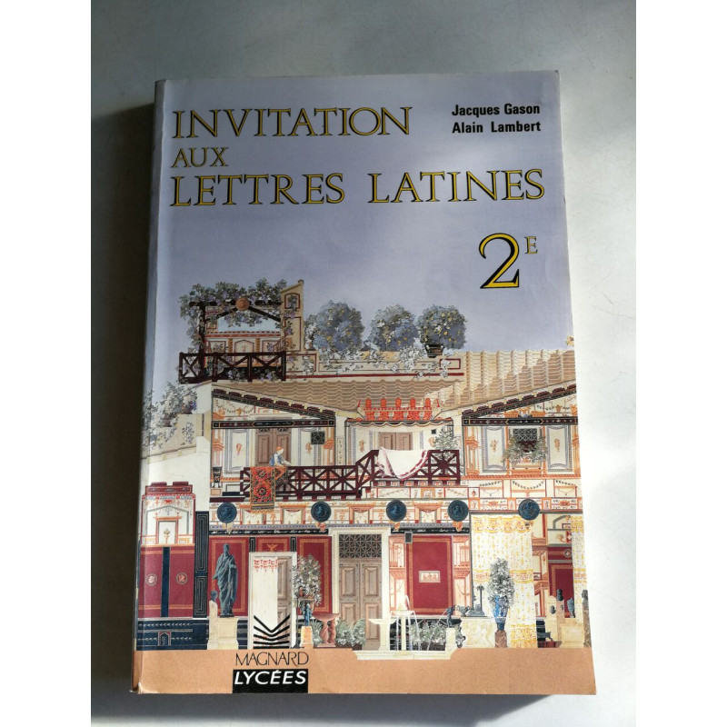Invitation aux lettres latines