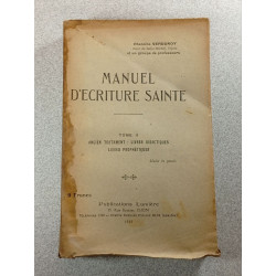 Manuel d'écriture sainte Tome 2