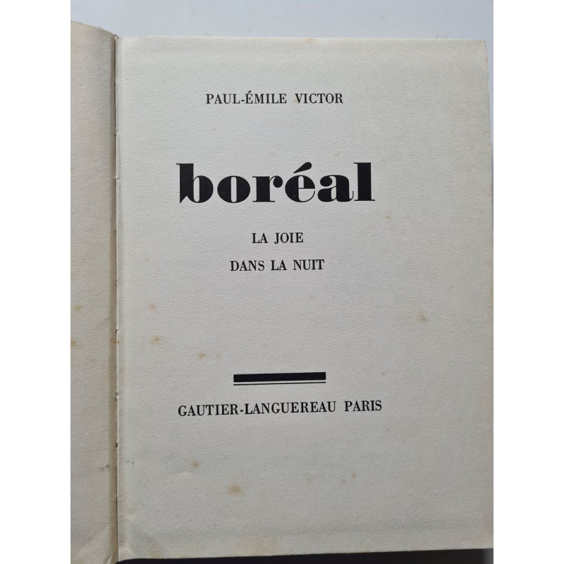 Boréal : la joie dans la nuit