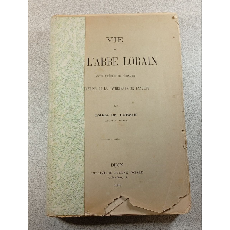 Vie de l'abbé Lorain