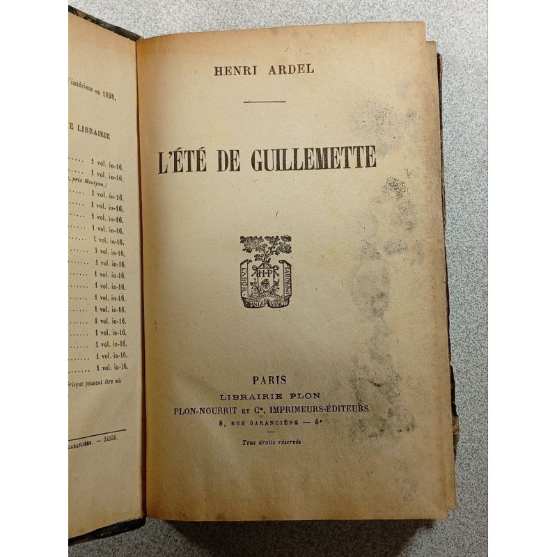 L'été de Guillemette