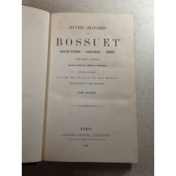 Bossuet oeuvres oratoires 1-4