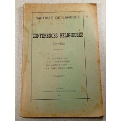 Conférences religieuses 1901-1902