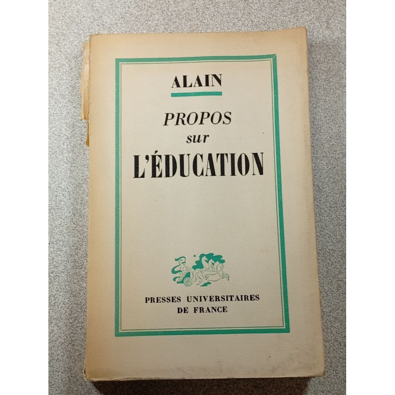 Propos sur l'éducation