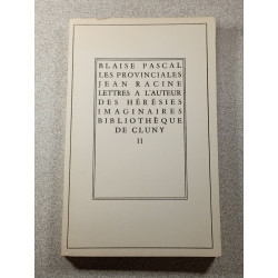 Lettres à l'auteur des hérésies imaginaires bibliothèque de Cluny 1 2