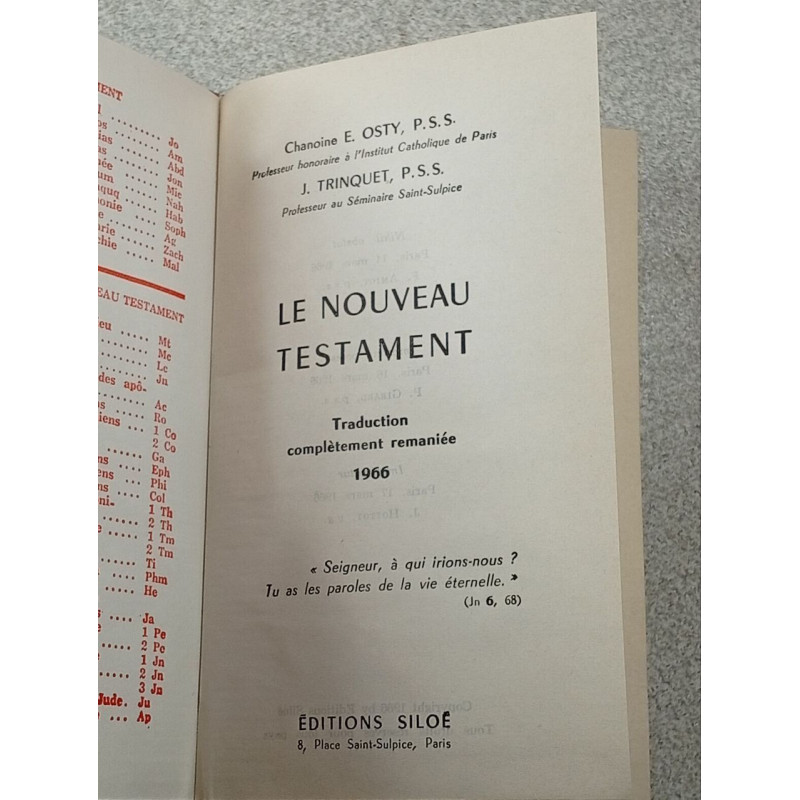 Le Nouveau Testamentn
