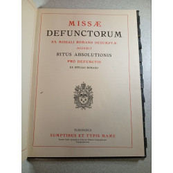 Missæ Defunctorum ex Missali Romano desumptæ accedit Ritus...