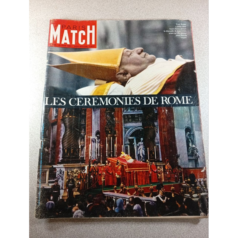 Paris Match n°740 Les cérémonies de Rome