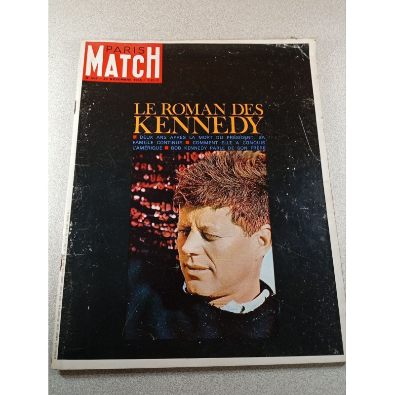 Paris Match n°867 Le roman des Kennedy