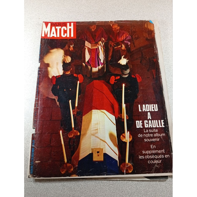Paris Match n°1125 L'adieu à De Gaulle