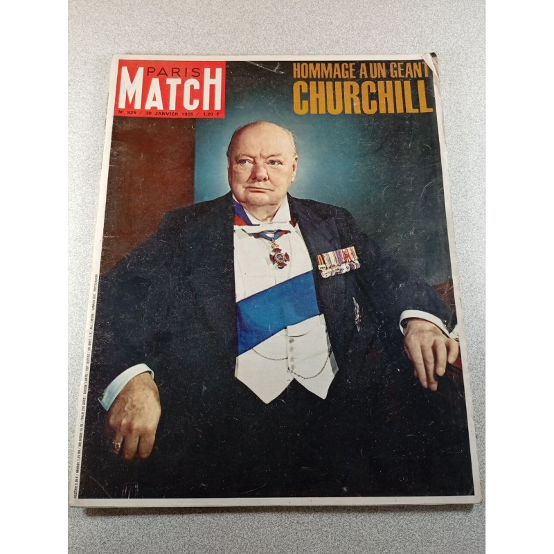 Paris Match n°825 Hommage à un géant Churchill