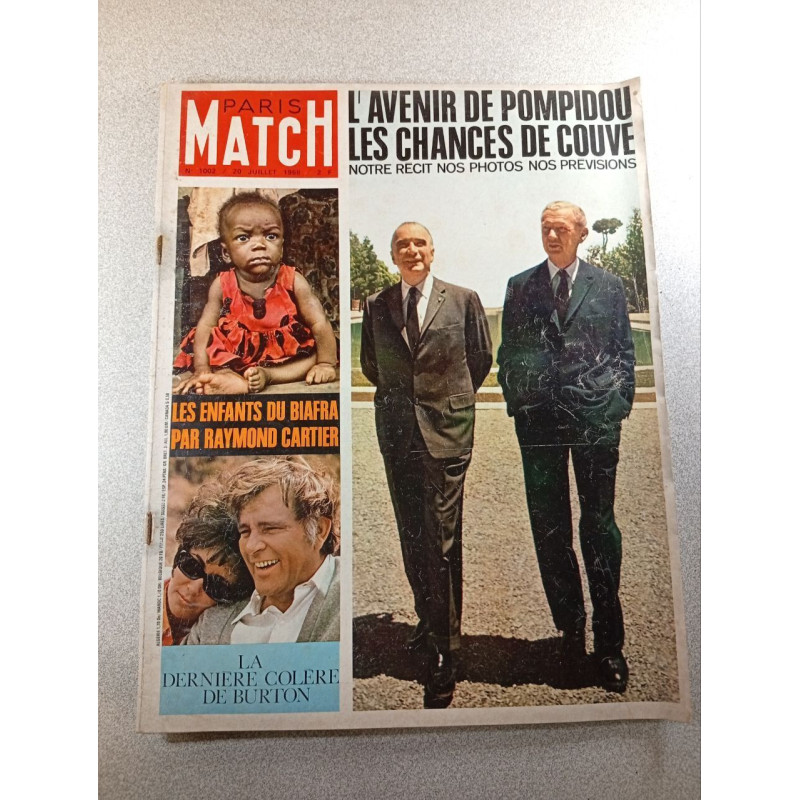 Paris Match n°1002 L'avenir de Pompidou les chances de Couve