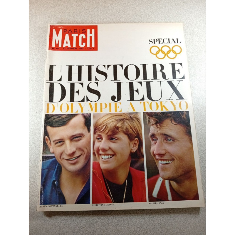 Paris Match n°810 L'histoire des jeux d'Olympie à Tokyo