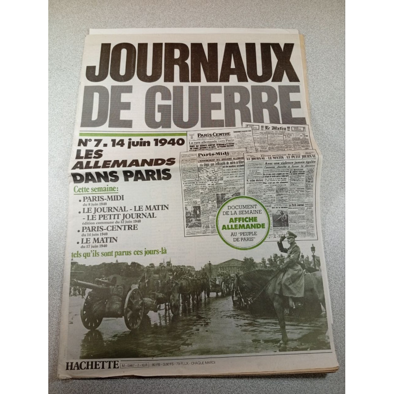 Journaux de guerre n°7 : Les Allemands dans Paris