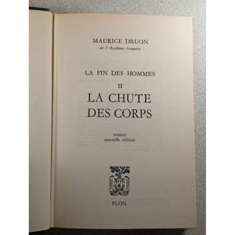 La fin des hommes II - La chute des corps