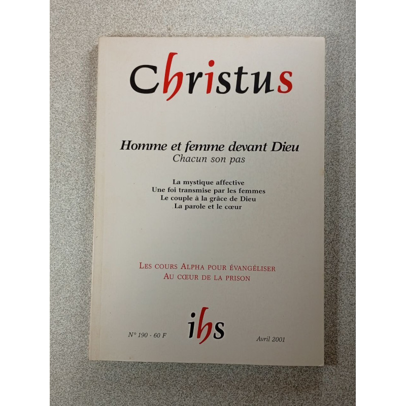 Christus n°190 Homme et femme devant Dieu chacun son pas