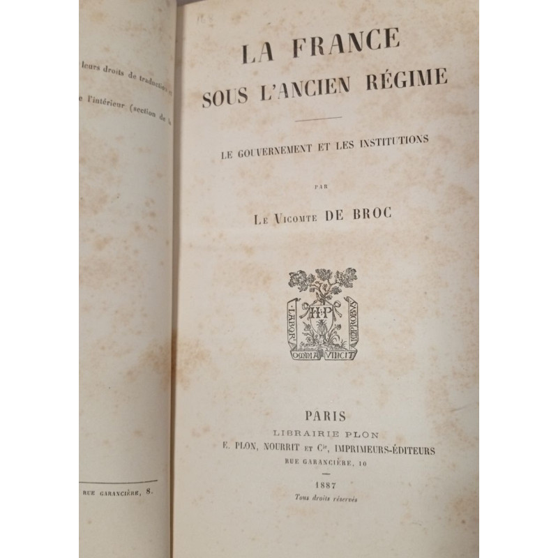 La France sous l'Ancien Régime