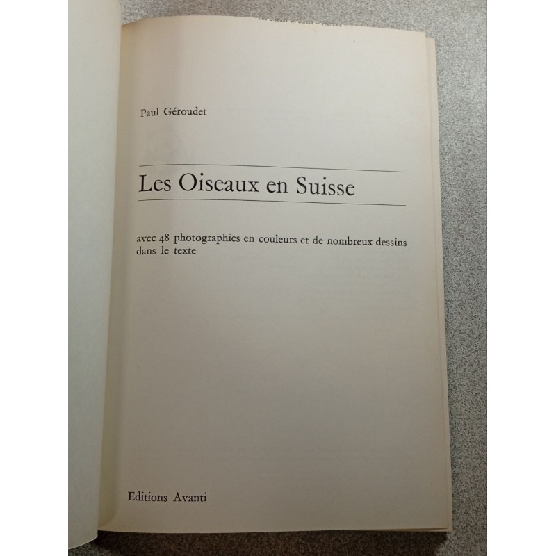 Les Oiseaux en Suisse