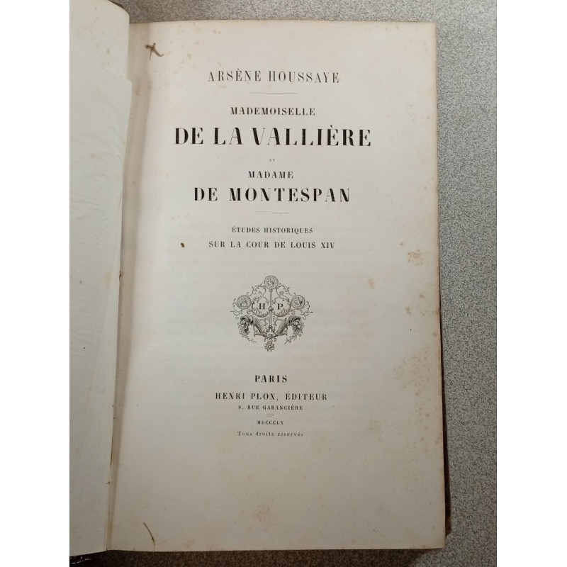 Mademoiselle de la Vallière et Madame de Montespan