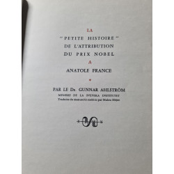 La "petite histoire" de l'attribution du prix Nobel à Anatole France