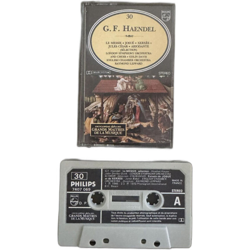 K7 Audio : G. F. Haendel: Le Messie Josué Xerxès Jules César...