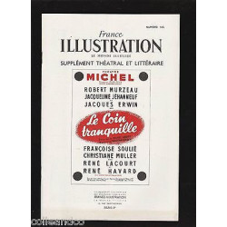 FRANCE ILLUSTRATION supplément théatral n 155 Le coin tranquille...