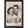 Carte photo couple DETT et BOB dédicacée 0202