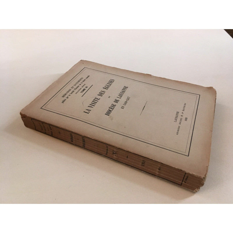 LA VISITE DES EGLISES DU DIOCESE DE LAUSANNE 1416 1417 SUISSE Bridel