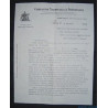 Lettre à en-tête La COMPAGNIE NATIONALE DE PREVOYANCE cnp rue Paris