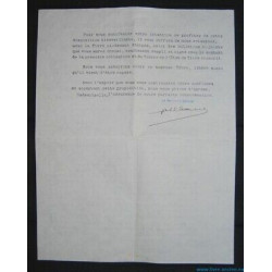 Lettre à en-tête La COMPAGNIE NATIONALE DE PREVOYANCE cnp rue Paris