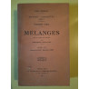 Mélanges en ordre et annotes Tome VII