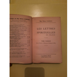 Mgr Moise cagnac Les Lettres Spirituelles en france Tome 1 j