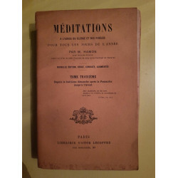 m Hamon Méditations a L'usage du Clergé et des Fidèles Tome 3
