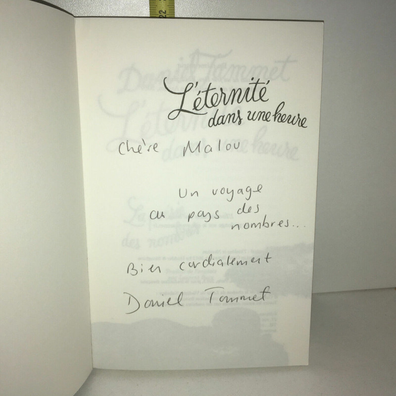 L'éternité dans une heure de Daniel Tammet dédicace les arènes