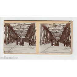 Vue Stéréoscopique Stéréo 67 STRASBOURG Alsace LE PONT DE KEHL