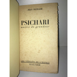 Jean Peyrade PSICHARI MAITRE DE GRANDEUR 1948 NUM 3000 EX alfa