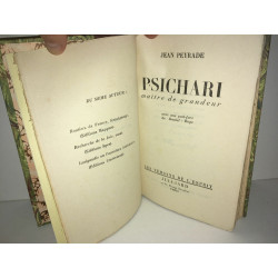 Jean Peyrade PSICHARI MAITRE DE GRANDEUR 1948 NUM 3000 EX alfa