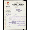 Facture PANHARD et LEVASSOR Moteurs Voitures Automobiles Machines...
