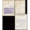 3 Factures Docs ETABLISSEMENTS PORCHER Fonderie Emaillerie Usine...