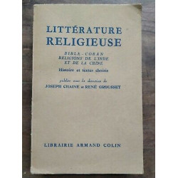 Joseph chaine René Grousset Littérature Religieuse Armand colin
