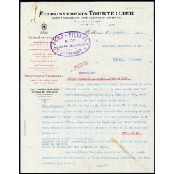 Facture Ets Tourtellier à Mulhouse Appareils de Levage et de...