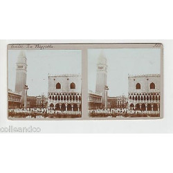Vue Stéréoscopique Stéréo VENISE Santa Maria della Salute La Piazzetta