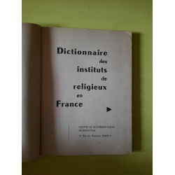 Annuaire des Instituts de Religieux en France