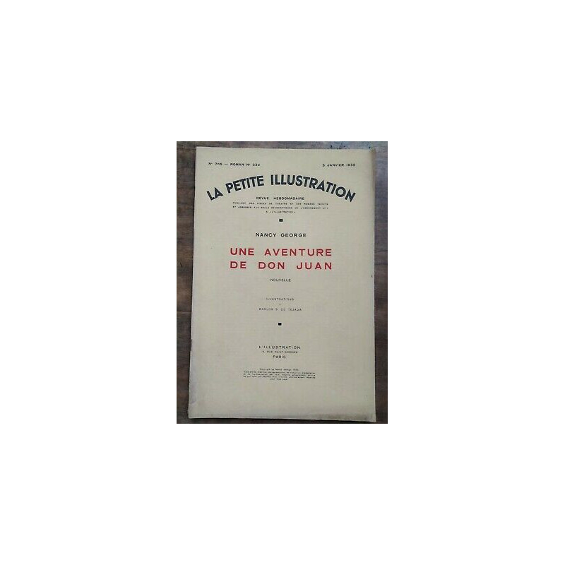 La Petite illustration Nº 705 Roman n330 5 Janvier 1935
