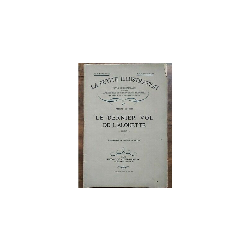 La Petite illustration n390 Roman Nº174 14 Juillet 1928