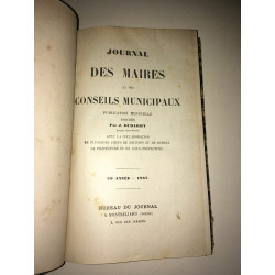j Dubarry JOURNAL DES MAIRES ET DES CONSEILS MUNICIPAUX 1887 1888 1889