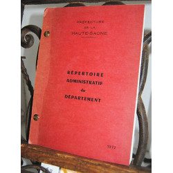 REPERTOIRE département de la Haute Saone 70
