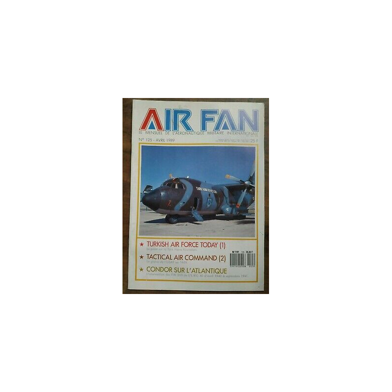 Air Fan Le Mensuel de L'aeronautique Militaire Nº 125 Avril 1989